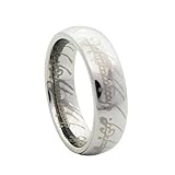 One Hypoallergenic Titanium Stainless Steel Lord Power Ring Size 6, 7, 8, 9, 10, 11, 12, and 13 Engagement Promise Wedding Band