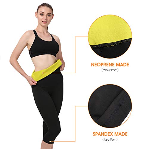 Gowhods Women Slimming Body Shaper Sauna Sweat Suit Kutting Weight Loss Pants for Women Neoprene Hot Body Shaper Fat Burner - 4XL - Thumbnail 5