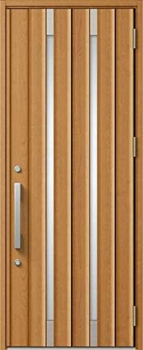 Amazon ジエスタ2 P17型 K4仕様 片開きドア W 924mm H 2 330mm 吊元 R 外観右吊元 本体色 クリエラスク Ed 枠種類 アングル付きフラット枠 ハンドルセット S型 グリップ エントリーシステム 手動 Giesta 断熱 玄関ドア Lixil リクシル Tostem トステム ドア