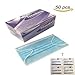 50 pcs- (3-ply) Blue- Disposable Premium Earloop Face Masks - Medical Grade--Prefect for Surgical, Allergy, Dental, Cold, Flu Germ ect.--- Alcohol Pads Included.