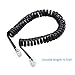 SHONCO Telephone Handset Cord, 4 Pack 8Ft Uncoiled / 1.4Ft Coiled Landline Phone Handset Cable 4P4C Telephone Accessory Black
