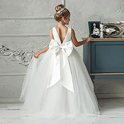 Nileafes Flower Girls Maxi Dress Bridesmaid Wedding