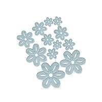 narutosak Cutting Die Flower Shape Metal Cutting Dies DIY Scrapbooking Embossing Paper Cards Punch Stencil for Scrapbooking, Paper Card, Embossing, Album, DIY Craft, Making Supplies Silver