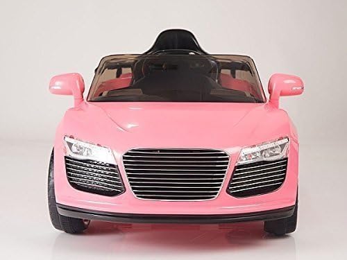 Incredible 12V Style Audi R8 Battery Operated Ride on Car with Remote Control/Mp3 input/Volume control/Pink