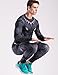 Red Plume Men's Compression Sports Shirt Panthers Running Long Sleeve Tee/3 Colors (XL, Panthers)