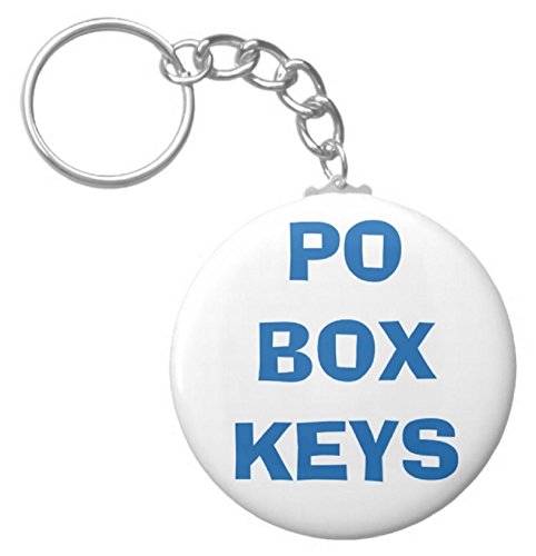 A&T Designs PO Box Keys 2.25' Keychain Post Office Postal Mail Mailbox