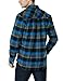 CQR Men's Flannel Long Sleeved Button-Up Plaid All Cotton Brushed Shirt, Plaid(hof110) - Flannel River, X-Large