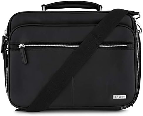 black leather work bag