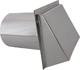 Speedi-Products SM-RWVD 8 Wall Vent Hood with Spring Damper, 8-Inch