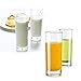Dceyaor Transparent Base High Pole Bar Glass, Drinking Glasses Straight Cup For Water, Juice, Beer, And Cocktail 9.8 oz,6.5 inches Tall (Set of 6)