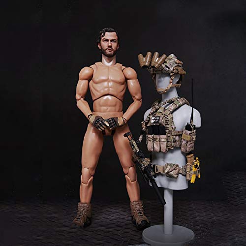 Haoun 1/6 Scale Army Military Action Figure,12 Inch Flexible Soldier Model with Accessories Collection Military Toys Play Set for Kids Adults - DEVGRU