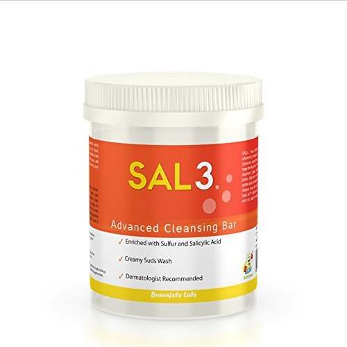 SAL3 Sulfur Soap 10 Sulphur, 3 Salicylic Acid Skin Care (10 bars