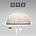 Xtozon Folding Book Lamp, Wooden Book Lamp Folding Portable Desk Light, Wireless USB Rechargeable Led Folding Book Light - 3 Colors Novelty Gifts for Adult Kids (5.7×4.3×1 in)