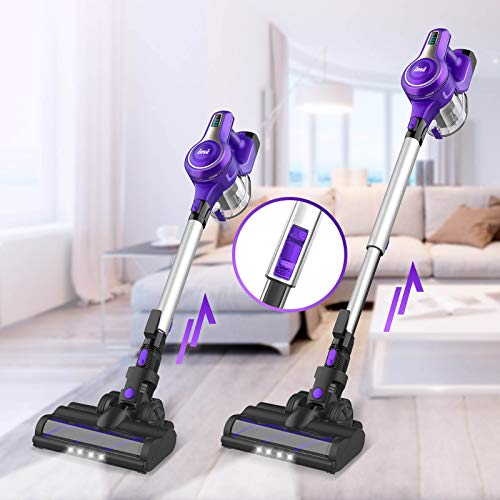 INSE Cordless Vacuum Cleaner, 23KPa Powerful Suction Stick Vacuum, Up