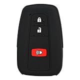 qualitykeylessplus Protective Rubber Silicone Cover for Your 2016-2017 Toyota Prius or 2018 C-HR Smart Prox Remote (Black)