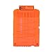 Bullet Clips, Yamix 4 Pack 6 Bullets Dart Gun Clips Ammo Cartridge Magazine Clip For nerf n-strike elite blaster kid's toy gun - Transparent Red