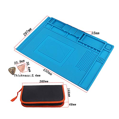 Namever 60W 110V Adjustable Soldering Iron Insulation Pad Tool Kit Musical Instrument Repair