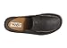 OLUKAI Moloa Men's Leather Slip On Shoes, Waxed Nubuck Leather & Soft Moisture-Wicking Lining, Drop-in Heel & All Weather Rubber Soles, Dk Wood/Dk Java, 11.5