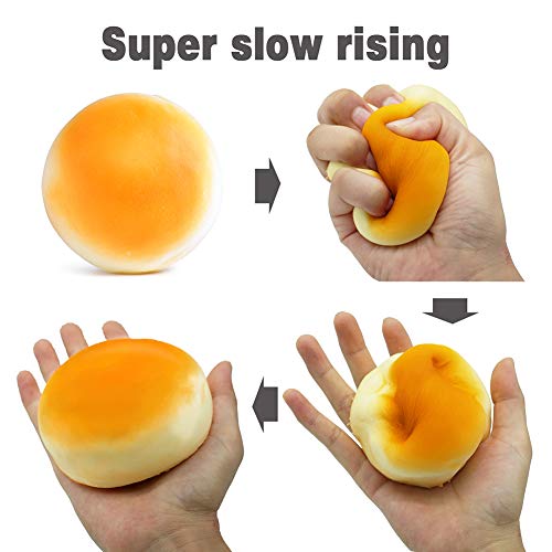 Beestech Jumbo Bread Squishy, Huge Giant Bread Squishies Pack, Cream