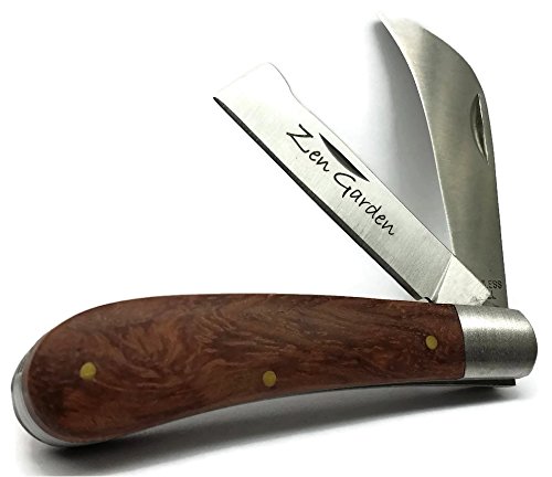 Zen Garden Grafting and Budding Knife for Left & Right Handed Use - Includes ELECTRONIC PDF Practical Guide To Grafting and Airlayering