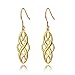 Graduation Gifts Celtic Earrings Sterling Silver Gold Plated Irish Vintage Celtic Knot Dangle Earrings Polished Good Luck Celtics Earrings Jewelry Dangles (Golden)