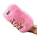 iPhone 6S Plus Case, iPhone 6 Plus Case, Lookatool Warm Fluffy Villi Fur Plush Wool Bling Case Cover Skin For iPhone 6S Plus or iPhone 6 Plus (Pink)