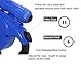 Heavy Duty Retractable Dog Leash with Removable LED Light Plus 1 Roll of Waste Bag and Holder Designed, 16.5 Feet Strap for 88 Pound (40 KGS) Dogs, Blue
