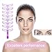 Eyebrow Stencils, Eyebrow Template, Eyebrow Shaping Kit, 8 Styles Reusable Eyebrow Stencil with Handle and Strap, Washable (Come with 2 Eyebrow Razor + 1 Eyebrow Pencil）