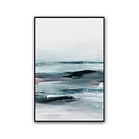 Framed Canvas Wall Art Abstract Color Block Canvas Prints Home Artwork Decoration for Living Room,Bedroom - 16x24 inches