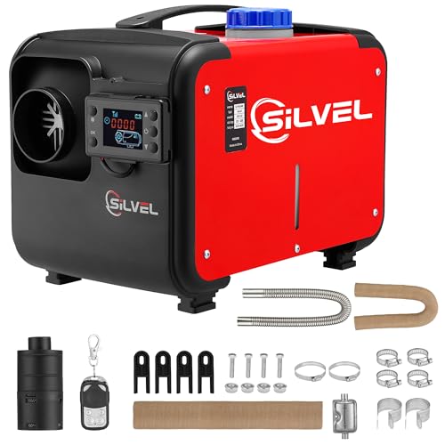 SILVEL Diesel Heater, 8KW 12V Diesel Heater with 5L Tank, All in