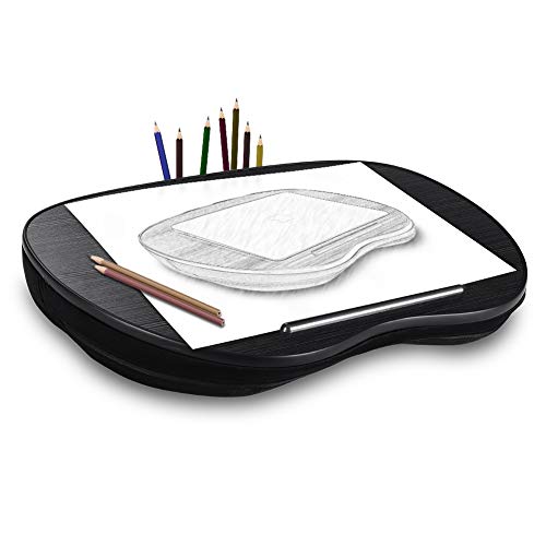 Lap Desk Pillow NNEWVANTE Lap Tray for Adults Kids Laptop Table Desk for Lap on Knee Cushoned 15.6in Laptop with 2 Pocket