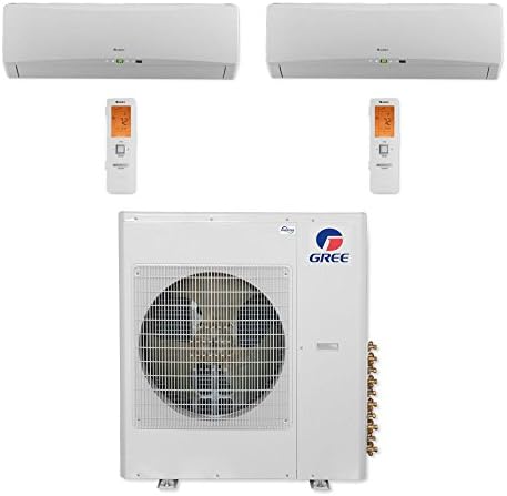 Gree Terra MULTI36CTERRA201 - 36,000 BTU Multi21+ Dual-Zone Wall Mount Mini Split Air Conditioner Heat Pump 208-230V (9-12)