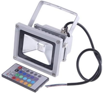 Youcool 50w Waterproof RGB LED Flood Light Spotlight 16 Differnt Color Changing Security Outdoor Lights(with Memory Feature) & Remote Controller Ac85v-265v