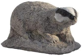 Woodland Badger, Stone Garden Ornament, Lawn Decor, Cornwall Stoneware, Gift Idea
