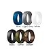 Silicone Wedding Ring,Silicone Wedding Band£¬6 Ring Pack for Men(for Love ,Outdoor and Sport) (white,black,light grey,copper,blue,camo, 10)