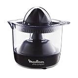 Moulinex Ultracompact - Exprimidor con jarra transparente de 0,5 l, 25 W, color negro