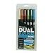 Tombow Dual Brush Pen Art Markers, Landscape, 6-Pack