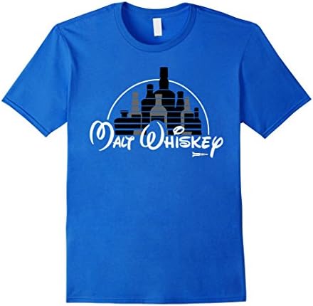 Men's MALT WHISKEY T-SHIRTS XL Royal Blue
