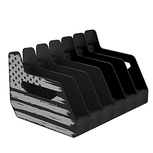 BSTTEK 6X Standard Pistol Rack, Revolver Holder for Gun Safe