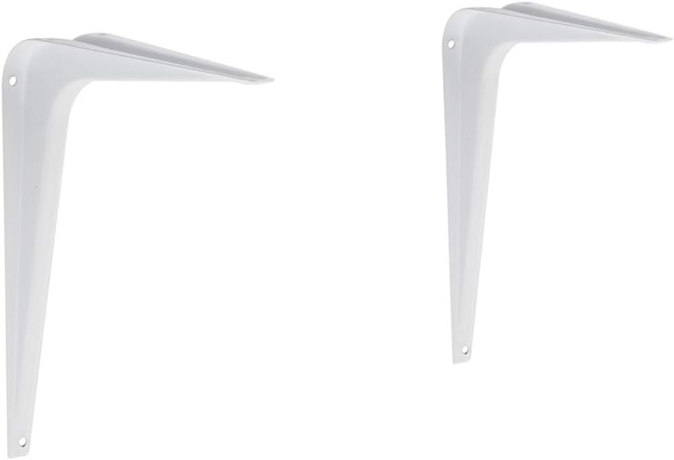 Basics Shelf Bracket - 8" x 10", White, 10-Pack - - 