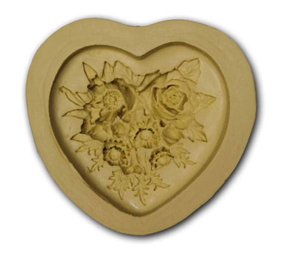 DPMCO.Ltd Floral Heart Mould