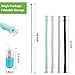 Silicone Straws Reusable Travel Straws,OBDKCAN Drinking Straws Collapsible Straws 4 Pack with Carrying Case, Brush and Fixing Accessories,30&20 oz Tumbler Compatible for Outdoor,Household