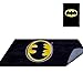 DC Comics Batman Emblem 48'' x 72'' Rug - Batman Logo - Black Background & Yellow Mark - Officially Licensed - Super Soft & Thick Surface - 100% Polyester
