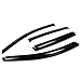 Auto Dynasty 4Pcs Tape-On Window Visor Compatible with 2007 2008 2009 2010 2011 Honda CR-V 2007-2011, Deflector Rain Guard, Acrylic Black