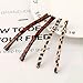 JETEHO 4 pcs Curved Jumbo Bobby Pins Tortoise Bobby Pins