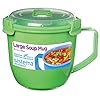 Sistema-Large-Soup-Mug-to-Go-900-ml-Assorted-Colours Sistema Microwave Soup Mug, Large | 900 ml Microwave Food Container with Steam-Release Vent | BPA-Free | Assorted…