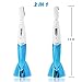 Eyebrow Trimmer,T-Antrix Women Shaver,Electric Precision Trimmer,Cordless Hair Razor Remover for Eyebrow Nose Ear Bikini Area Legs Armpit Body Face with Comb Head[Battery-Operated] (Blue)