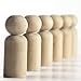 1-11/16 inch Boy | 10 Pack | Unfinished Wood Peg Dolls for Crafting Projects, Miniature Figure Creation, and Small World Play
