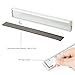 Closet Light, USB Rechargeable Wireless Motion Sensing LED Night Light Stick-on Anywhere 10 Bright LED Light Bar for Hallway,Closet, Attics,Drawer,Washroom(Silver)