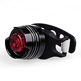 20-40mm Bike Bicycle Waterproof 3 modes Red LED Rear Light Black Tail Lamp New